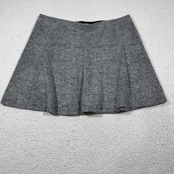 Ann Taylor LOFT Womens A Line Circle Pull On Skirt sz XL Fleece Gray Career Wear - Picture 1 of 5
